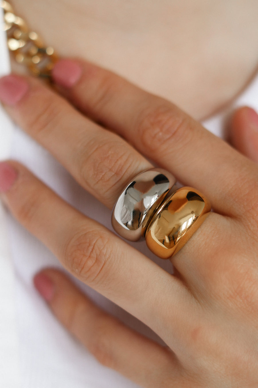 Amber Ring Gold
